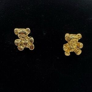 TEDDY BEAR 10K Stud Earrings